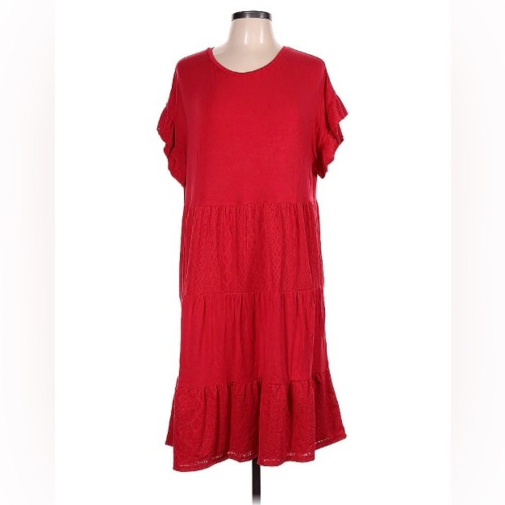 Matilda Jane Women’s Red Flowy Midi Dress | Size L